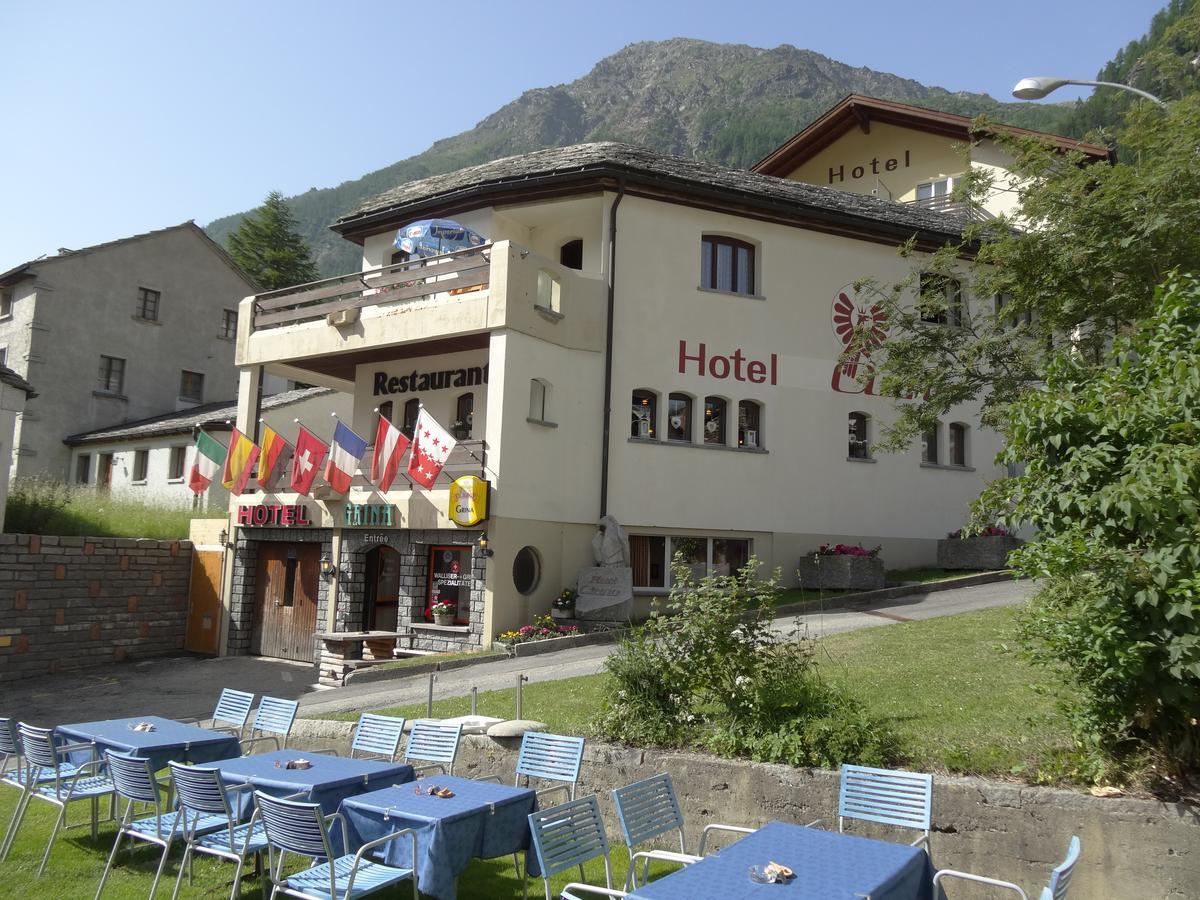 Hotel-Restaurant Grina Simplon Bagian luar foto
